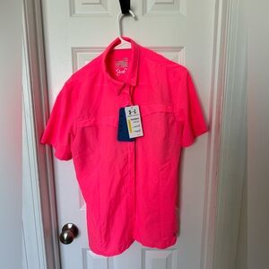 Women’s full button down HEAT GEAR